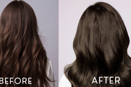 before and after hair image